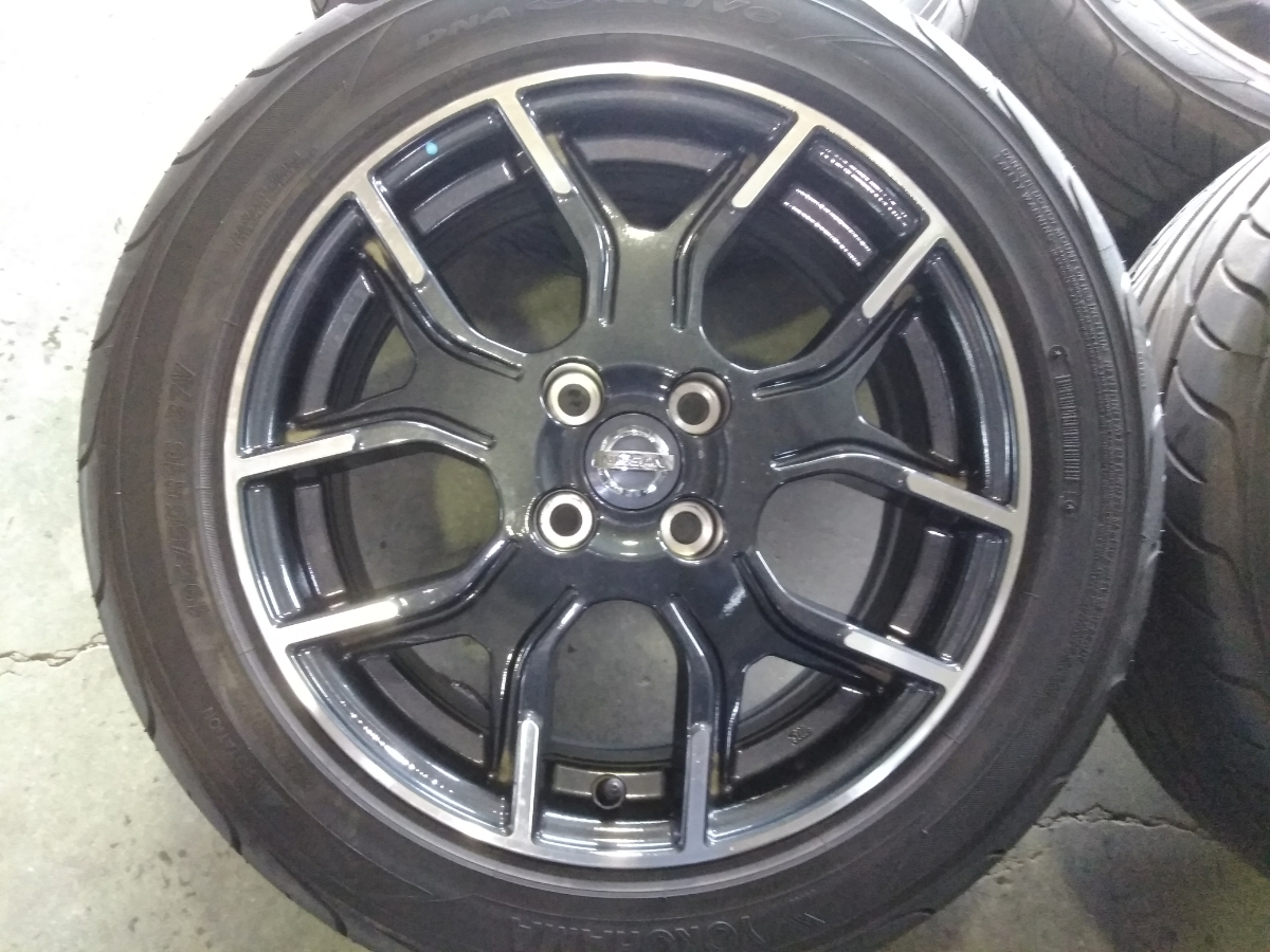 E12 ノートニスモ　タイヤホイールセット　16インチ　4H-100 エンケイ製 日産 ノート ニスモ ENKEI ホイール E12 16インチ 6.5J PCD100 4H off