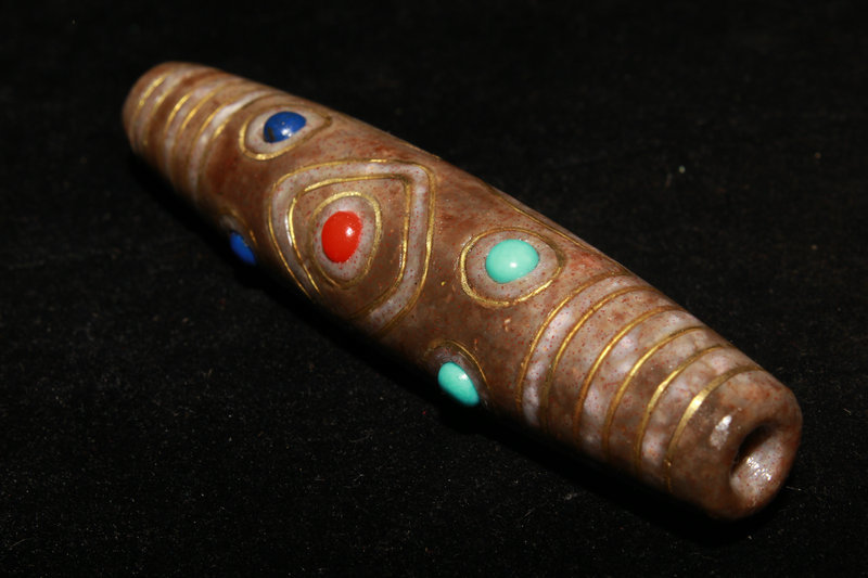 民間収集 瑪瑙製 九眼天珠 根付 風水開運 希少珍品