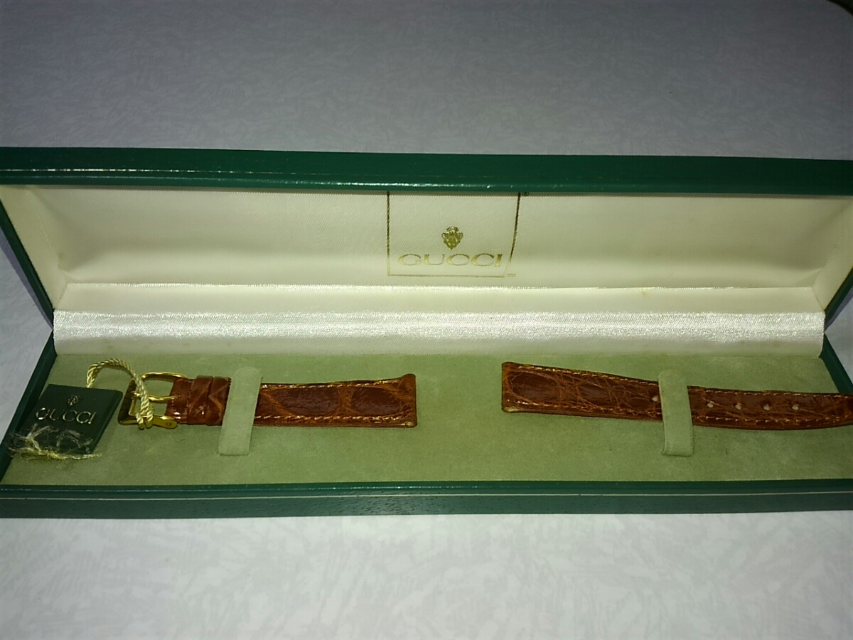 [未使用品]GUCCI グッチ ビンテージ メンズ腕時計のベルト ☆時計なし
