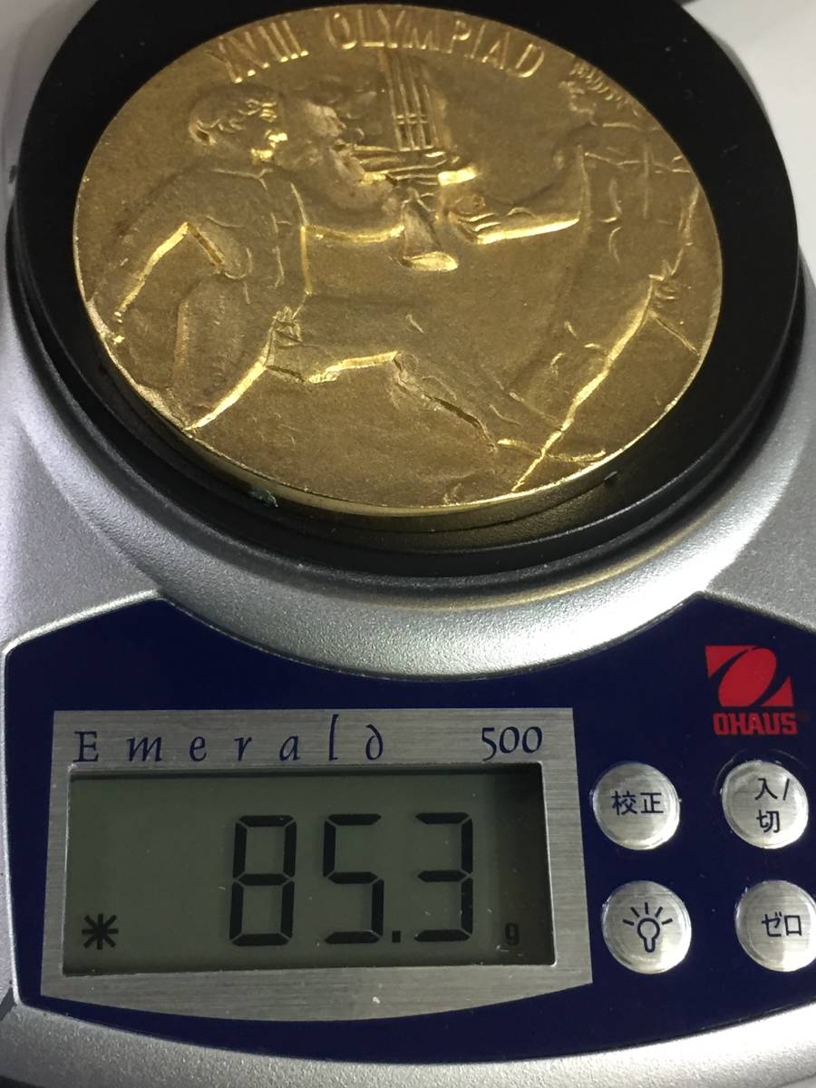 記念メダル 1964 東京オリンピック 金属製メダル 素材不明 金メッキ 85 3g オリンピック 売買されたオークション情報 Yahooの商品情報をアーカイブ公開 オークファン Aucfan Com