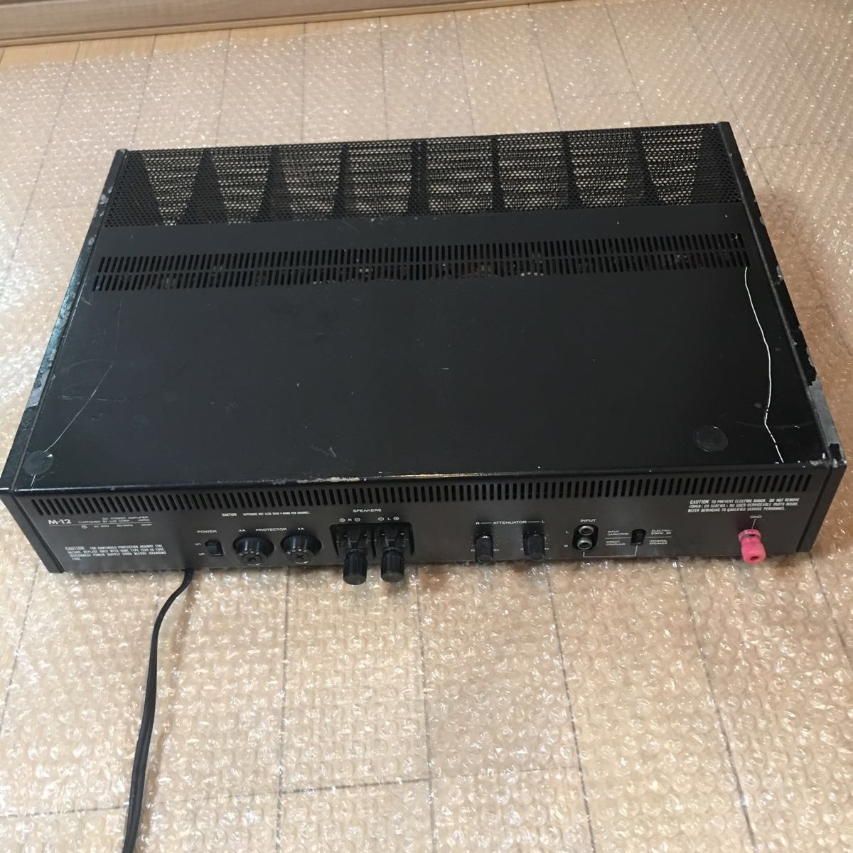 LUXMAN B-12 マニュアルパワーアンプ 訳ありジャンク品 ラックスマン