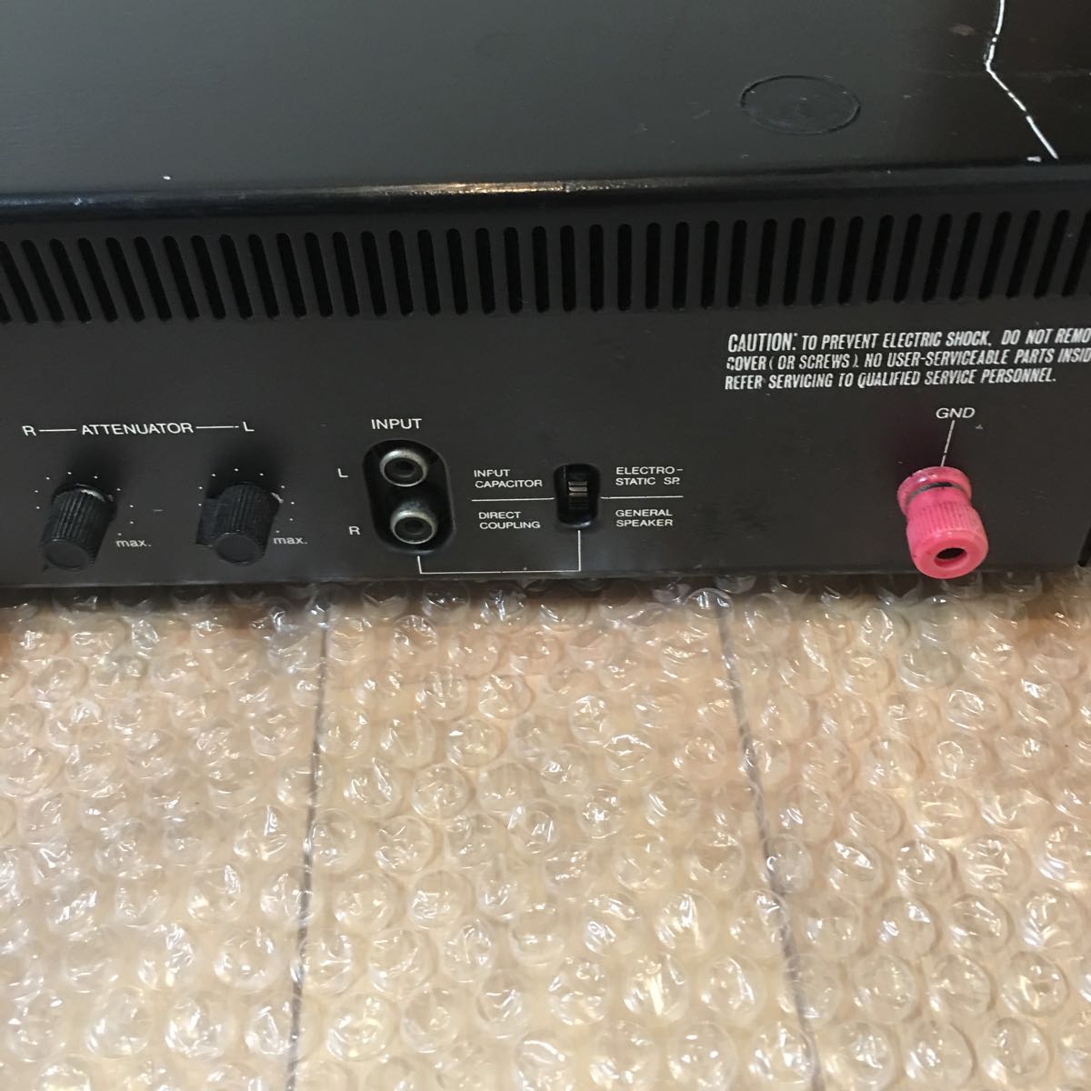 LUXMAN B-12 マニュアルパワーアンプ 訳ありジャンク品 ラックスマン