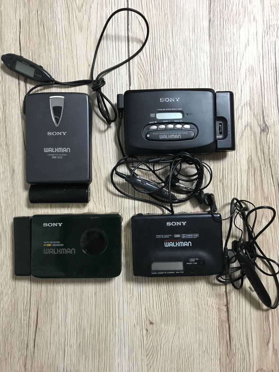 ソニー/カセットウォークマン/4点セット【ジャンク品】 家電、AV