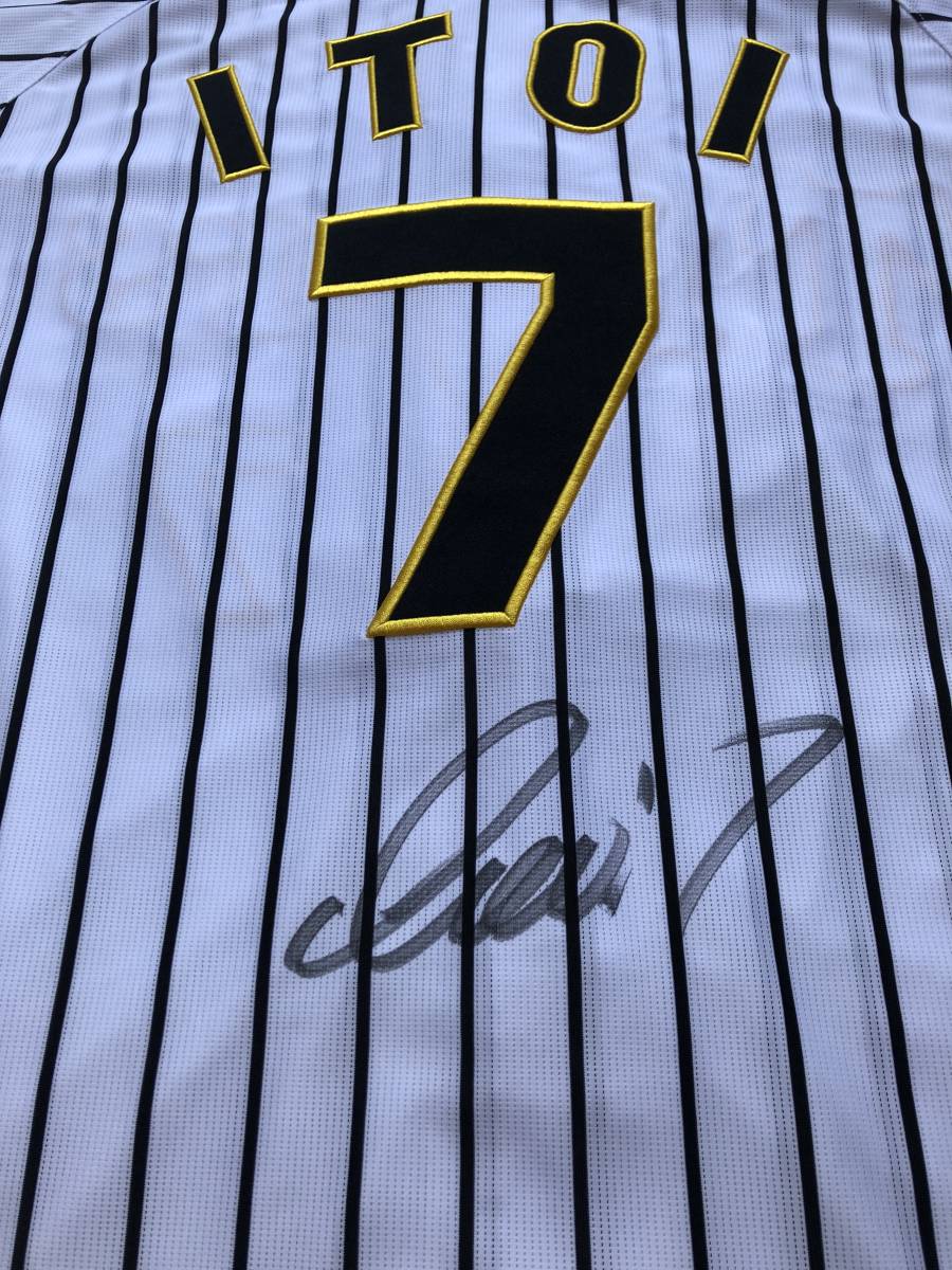 阪神タイガース 糸井嘉男選手♯7 直筆サイン入り 2018 新レプリカ