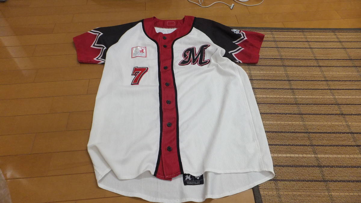千葉ロッテマリーンズ ユニフォーム 40周年 L プロコレ 記念パッチ npb 
