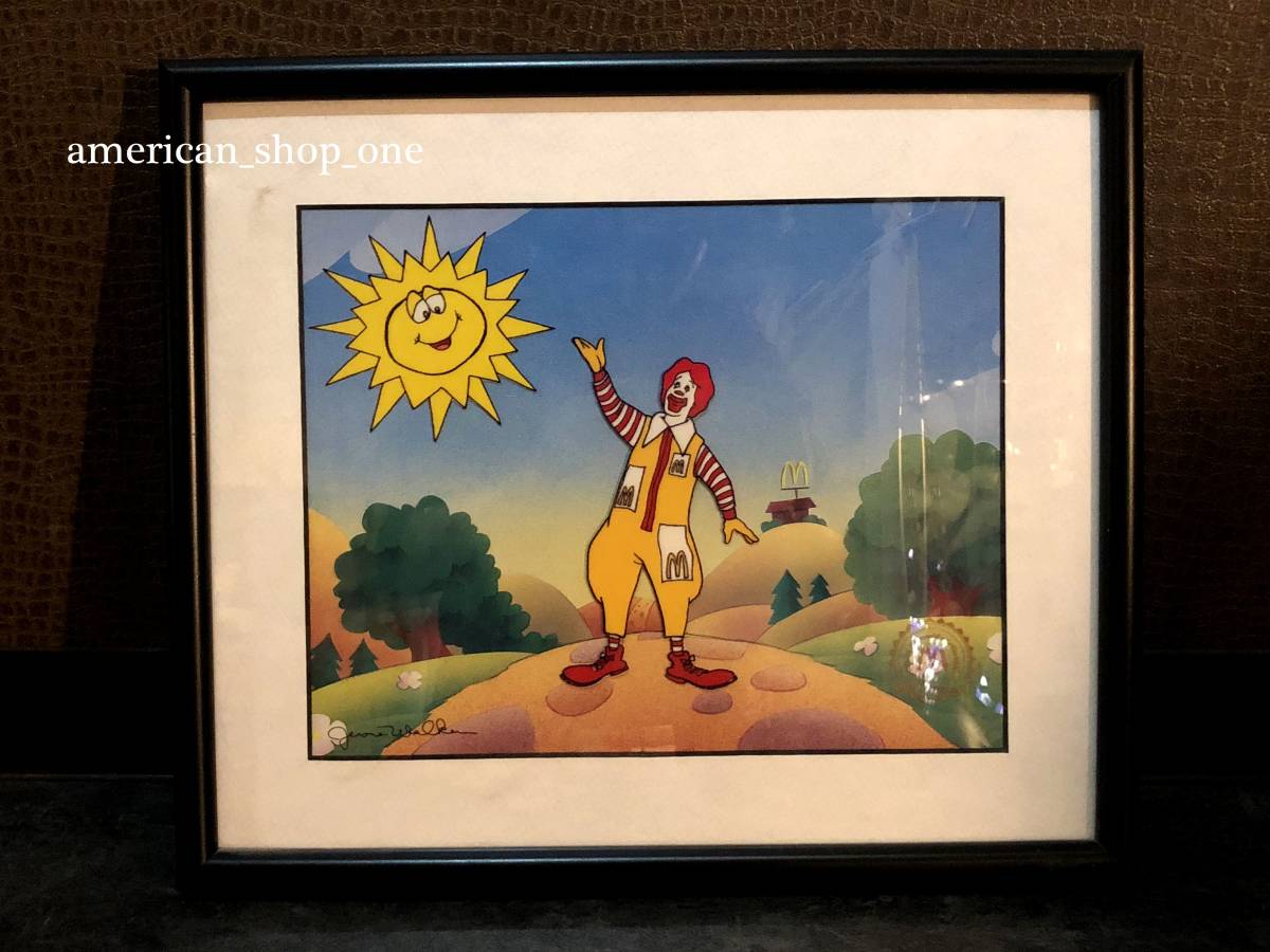 80s ヴィンテージ セル画 マクドナルド アート オリジナル 非売品 レア 24H限定価格!!マクドナルド 1997年 オフィシャル コレクターズ・クラブ