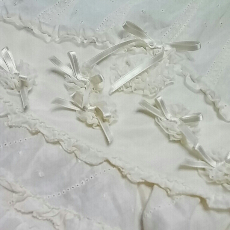 PH 数回着美品 綿レースチュニック 生なり/ピンクハウス インゲボルグ 