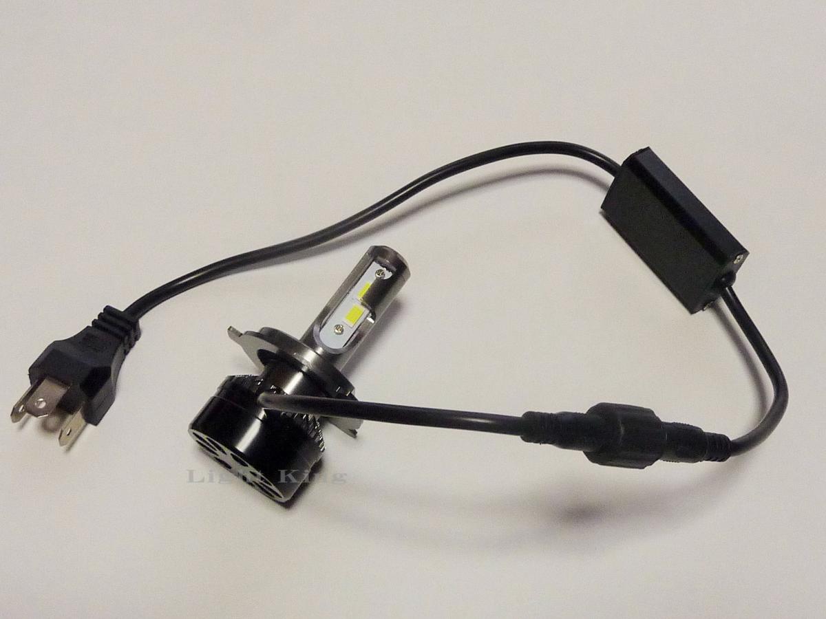 ミニ小型ターボファン搭載 5000LM H4 LED ヘッドライト ビーム拡散防止