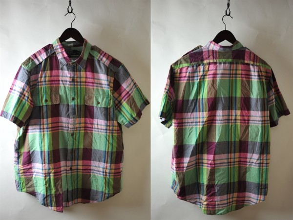 ★国内正規品 POLO by RALPH LAUREN ポロ バイ ラルフローレン コットン100％ チェック シャツ 半袖 XL 新品
