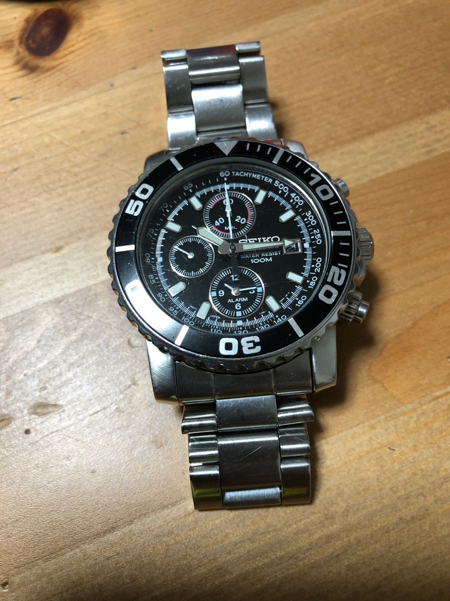 セイコー クロノグラフ アラーム SNA225 7T62-0CV0 Used seiko 7t62 