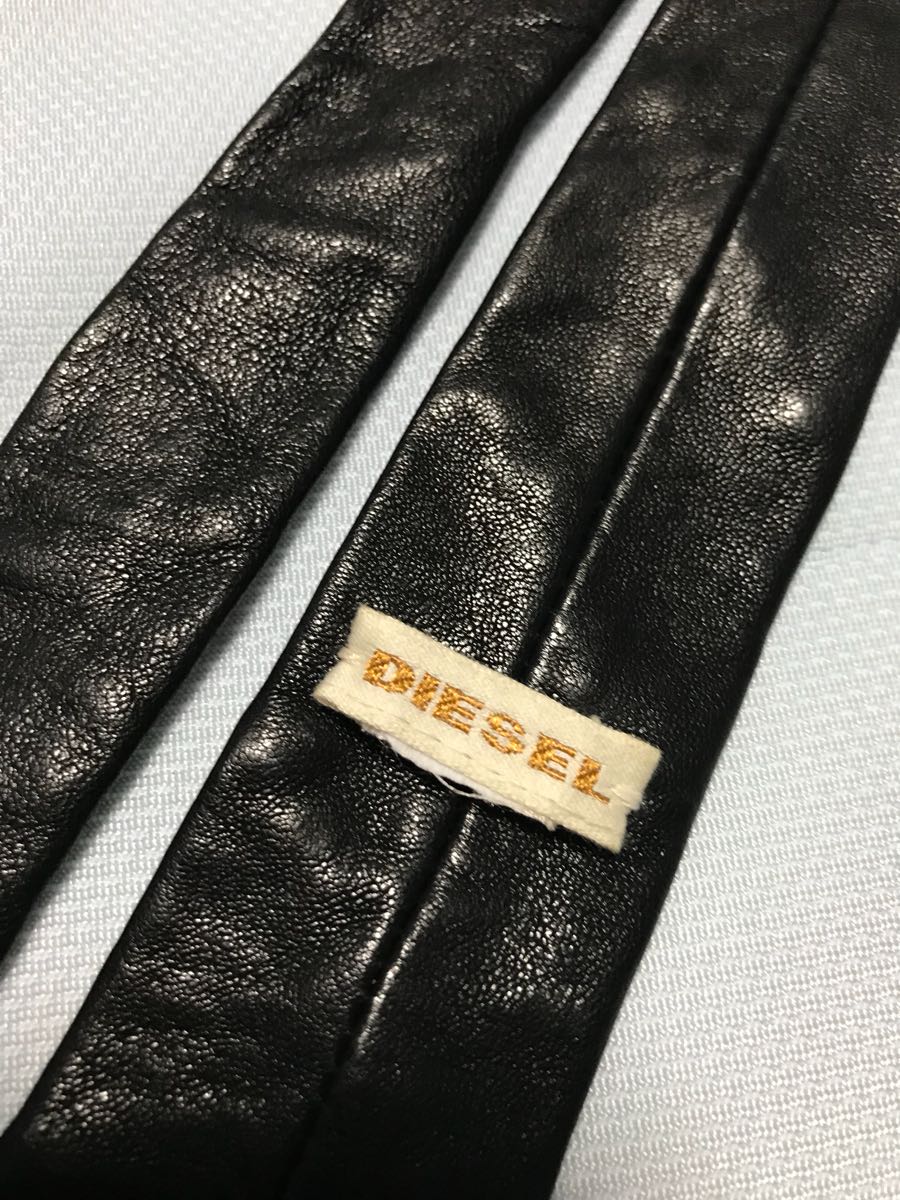 美品 DIESEL ディーゼル スタッズ レザー クリアラバーソール 43 黒