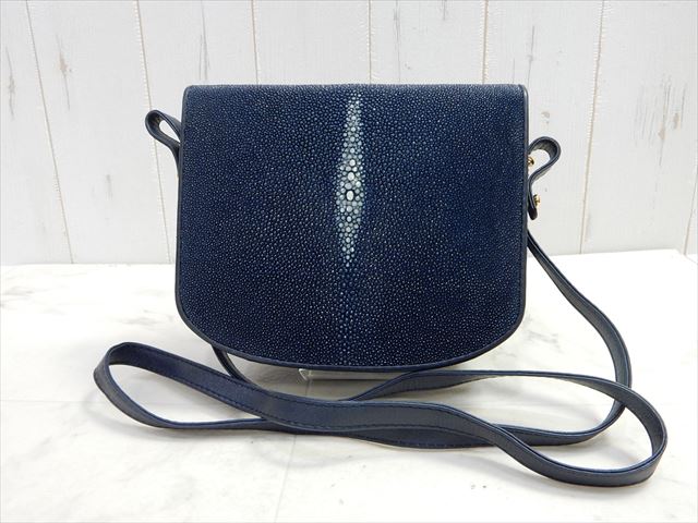 ♪ Genuine Stingray Skin/スティングレイ エイ革/ショルダーバッグ