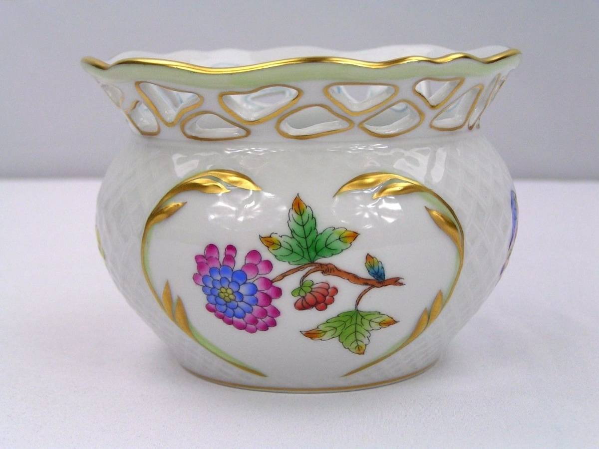 ヘレンド Herend 鳥の絵柄 陶器花瓶