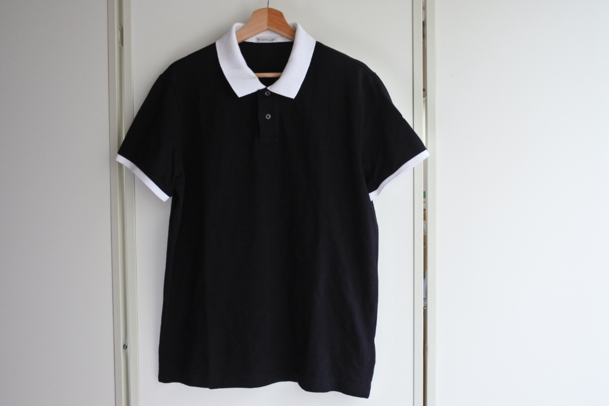 人気定番，本物保証 MONCLER モンクレール メンズ ポロシャツ サイズ XL 半袖 ブラック ホワイト 綿100％ 定番 ロゴ 良好 正規品(その他)｜売買されたオークション情報、yahooの商品情報をアーカイブ公開 - オークフ 男性用