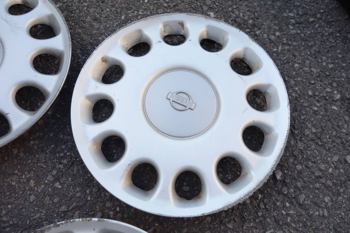 日産 ラシーン RASHEEN 純正ホイールキャップ 3枚セット タイプII 背面 