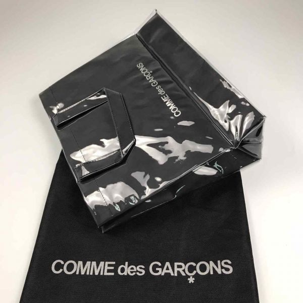  COMME des GARCONS/コム デ ギャルソン エコバッグ ハンドバッグ 防水 ブラック(エコバッグ)｜売買されたオークション情報、yahooの商品情報をアーカイブ公開 - オークファン エコバッグ