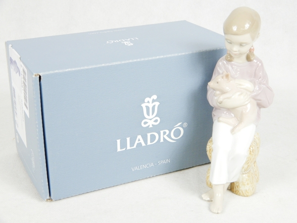 中古 LLADRO リアドロ 01008285 Mi amigo gordinflon Pigtails