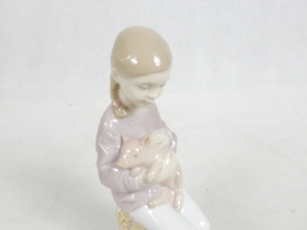 中古 LLADRO リアドロ 01008285 Mi amigo gordinflon Pigtails