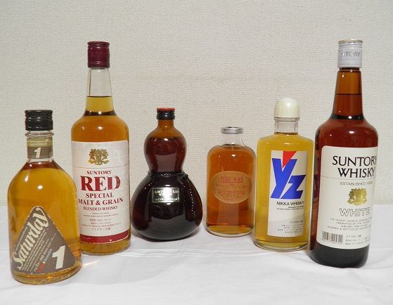 ★格安出品!!/古酒【サントリー/ニッカ】ウイスキー/特級/1級/2級/ひょうたん型他/6本まとめ/未開栓/N-3★