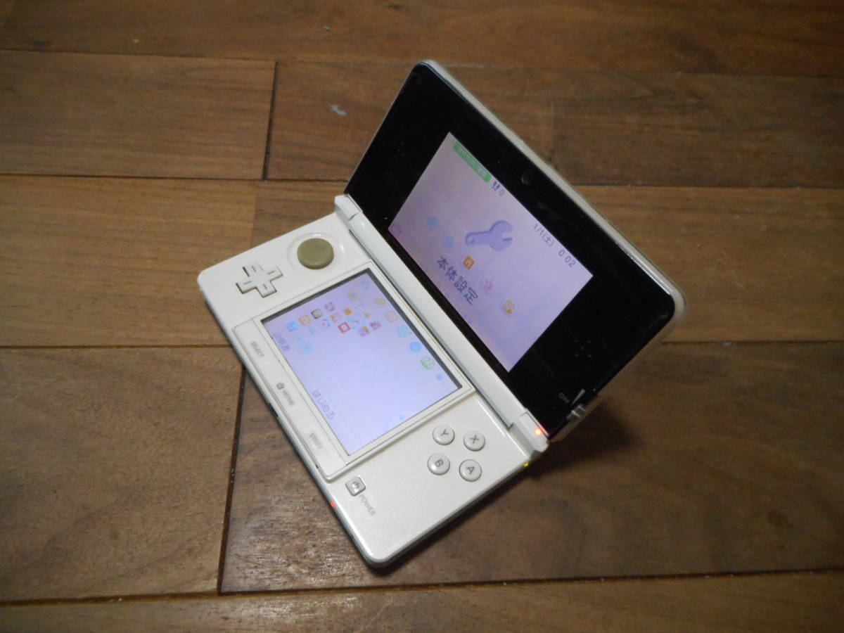 【格安，低価】 ⑥ 完動品 3DS本体アイスホワイトVer9.9.0-24J 動作良品1円スタート(ニンテンドー3DS本体)｜売買されたオークション情報、yahooの商品情報をアーカイブ公開 - オークファン ニンテンドー3DS本体