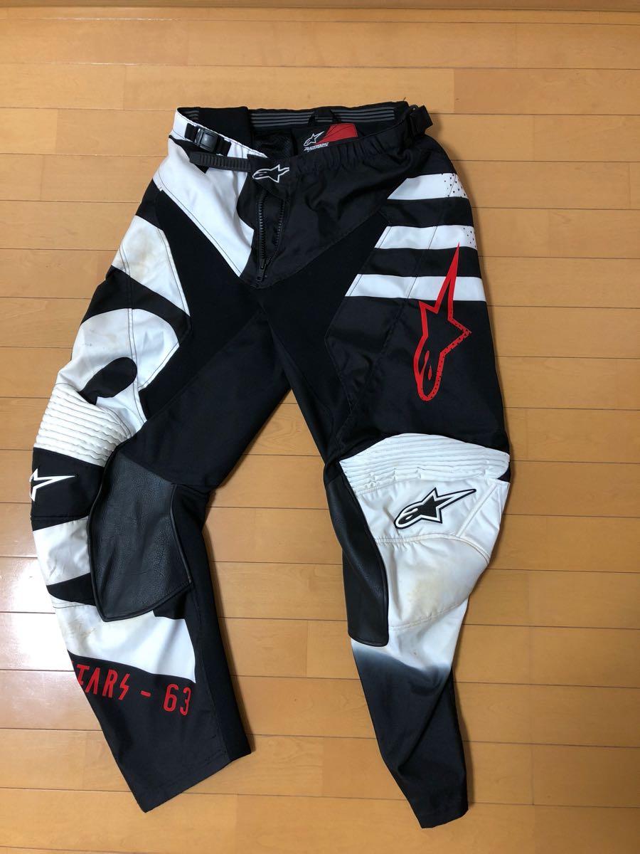 alpinestars 2018 レーサー ブラー パンツ ブラック/ホワイト/レッド