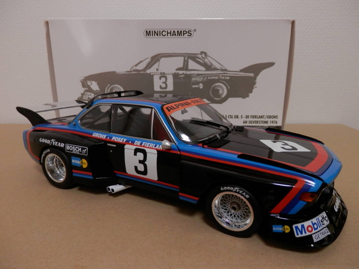 【ミニチャンプス】 3.5 CSL 限定4032個 1/18 ミニチャンプス 155792605 BMW 3.5 CSL #5 MILLER/COWART