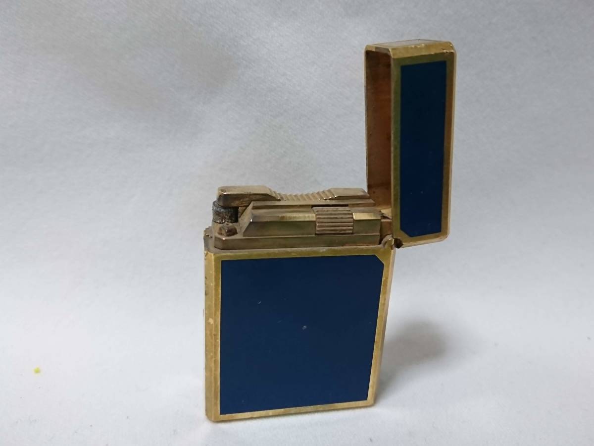 ジャンク品 S.T.Dupont デュポン ガスライター シルバー色 本体のみ 