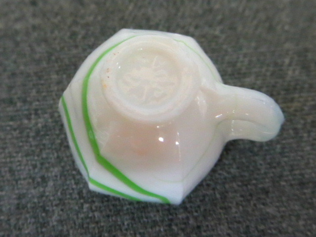 ペロペロ ままごと 揃い 乳白 花柄 箱付き ティーセット 11点セット