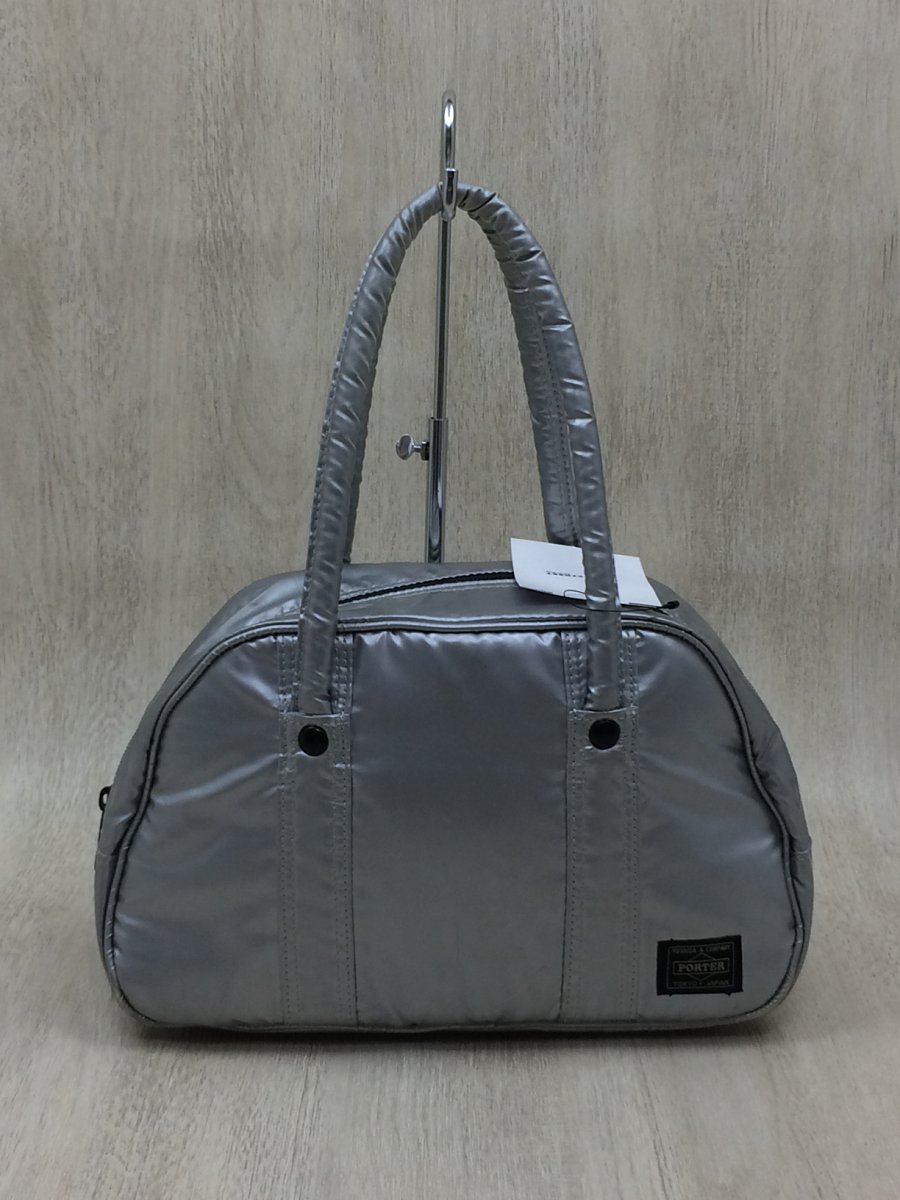 PORTER◆ハンドバッグ/PVC/SLV/HEAD PORTER　ヘッドポーター SILVER JET シルバージェット/