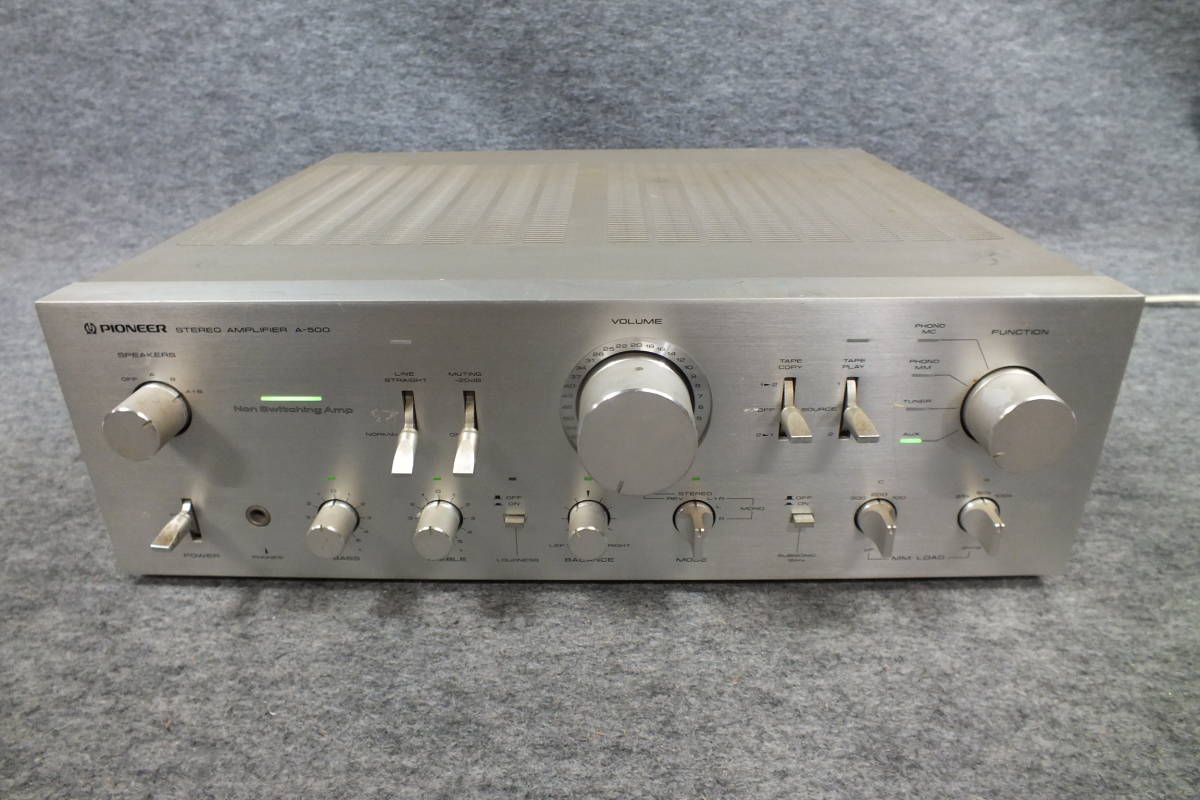 ☆PIONEER◇パイオニア プリメインアンプ A-500 音出しOK ステレオ