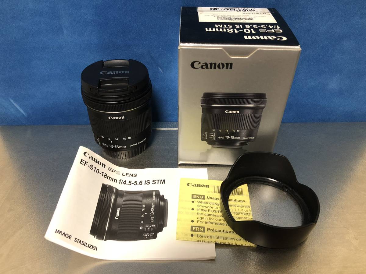 最安値，新品 Canon EF-S 10-18mm F4.5-5.6 IS STM レンズフード付き(キヤノン)｜売買されたオークション情報、yahooの商品情報をアーカイブ公開 - オークファン キヤノン