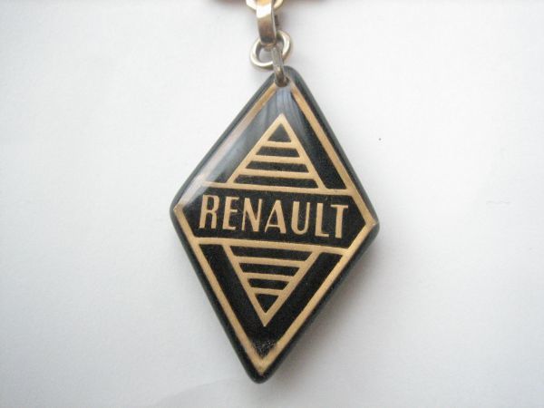 renault ルノー 自動車 ロゴ エンブレム 黒 ブルボンキーホルダー