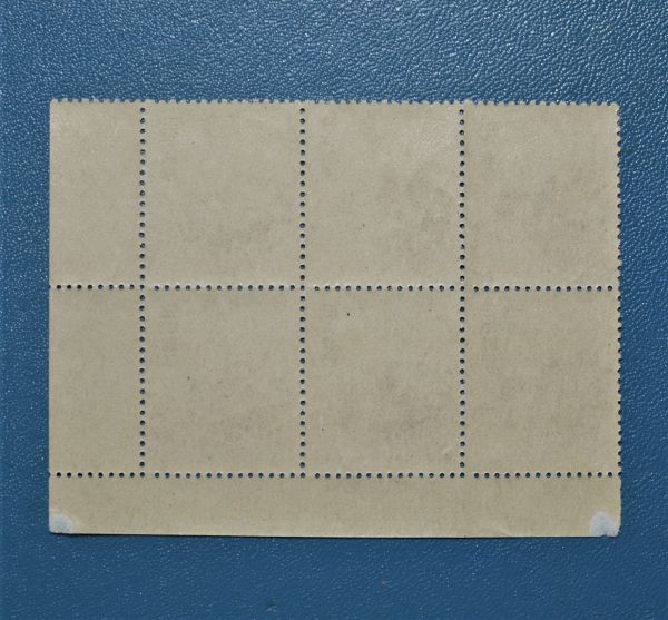 【未使用NH!!】45 年賀応挙の虎 銘版付コーナー6枚ブロック枚 型価1万円