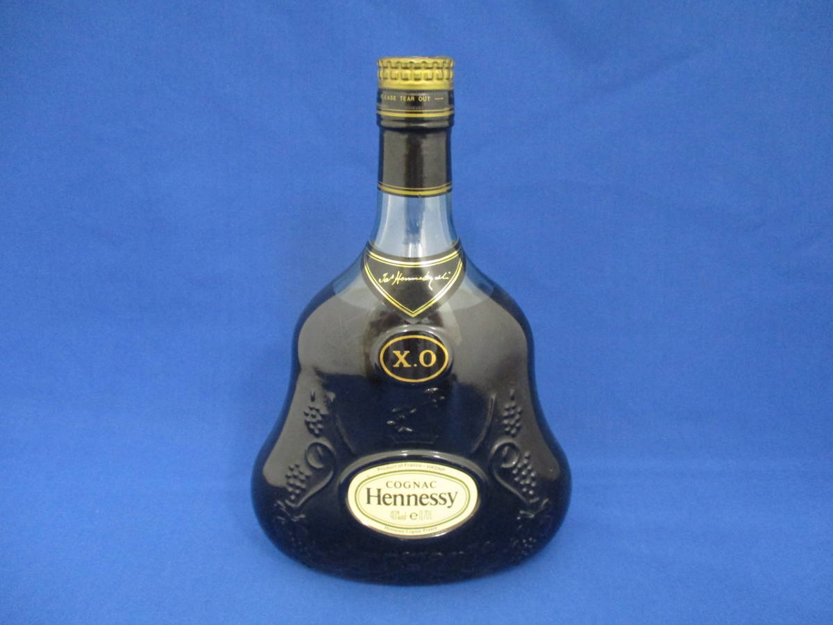 EKA-1828】未開栓 Hennessy ヘネシー XO 金キャップ クリアボトル