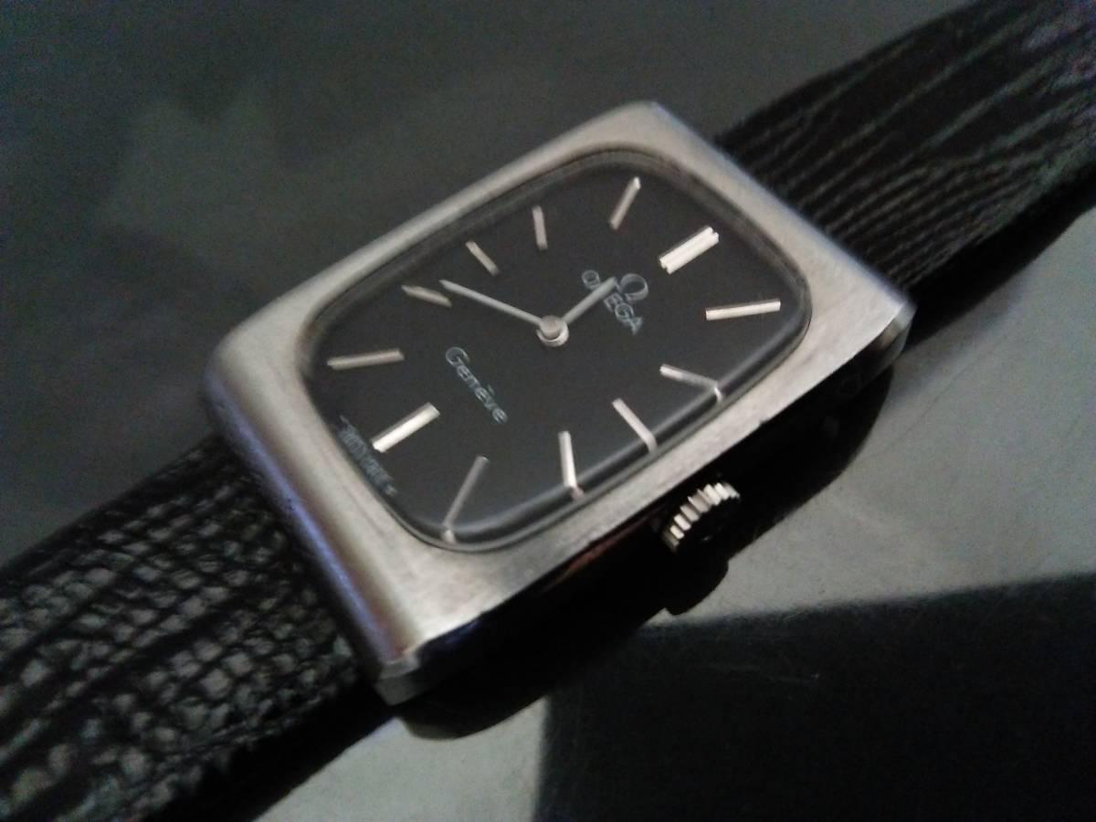 ◇OMEGA Geneve メンズ 黒文字盤 手巻き#* 【公式通販】