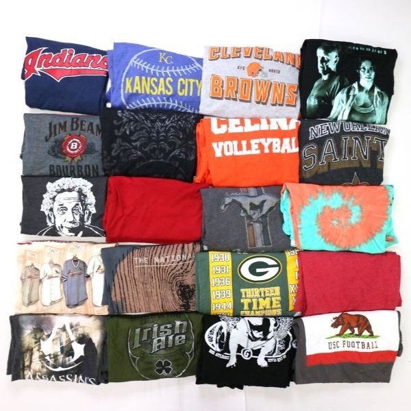 大得価，SALE USA古着卸 プリント Tシャツ 半袖 ロゴT XXL 大きいサイズ 20枚セット まとめ売り 古着卸 1円スタート T642(文字、ロゴ)｜売買されたオークション情報、yahooの商品情報をアーカイブ公開 - オーク XLサイズ以上