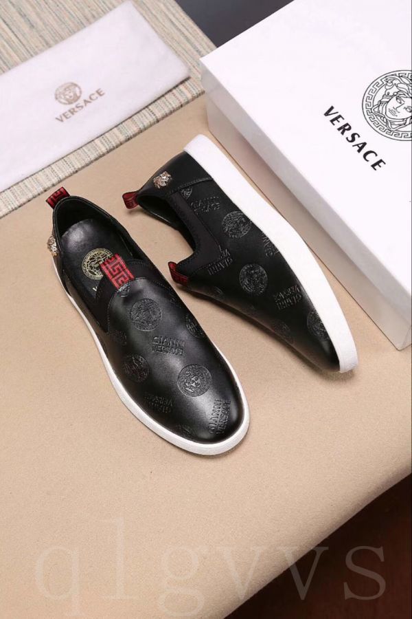新品 VERSACE ヴェルサーチ サイズ選択可 靴 メンズ シューズ ブラック