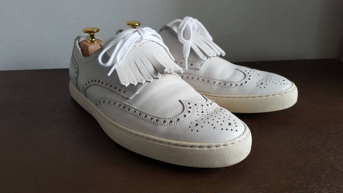 エルメス　白　ホワイト スニーカー 40サイズ HERMES エルメス スニーカー メンズ 40白 エルメスメンズスニーカー