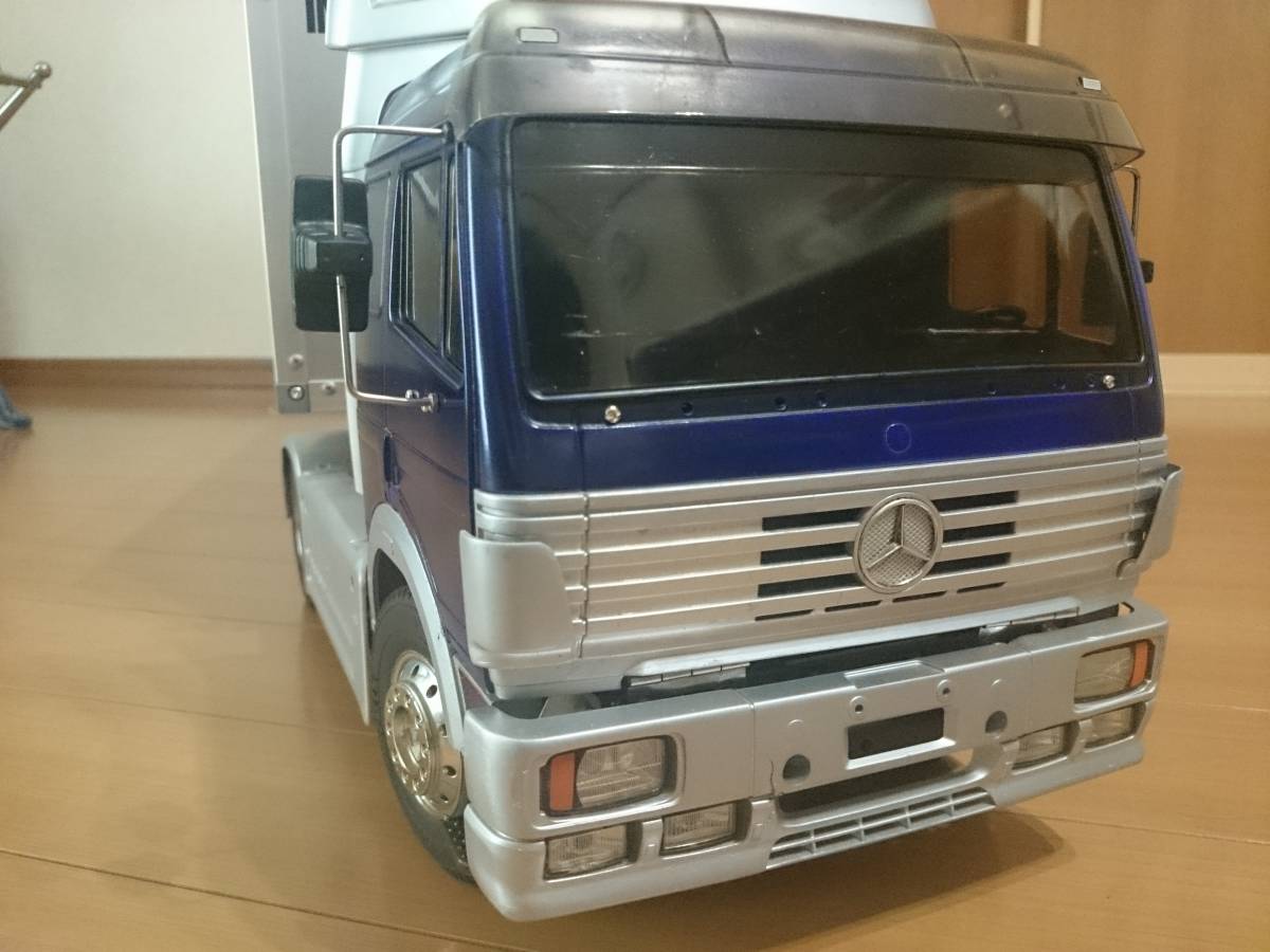 タミヤ1/14 トラック トレーラー メルセデス ベンツ 1838LS 動作品 タミヤ 1⁄14 - タミヤ1⁄14 電動RCビッグトラックシリーズ トレーラー