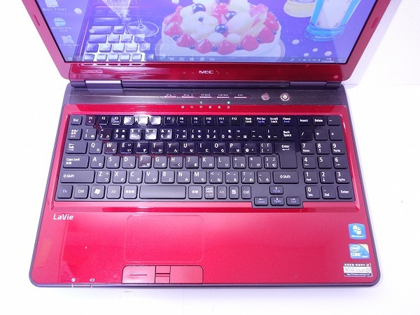 ◎綺麗 レッド Win10 LL550/W(Core i5 M430/4GB/500GB/Sマルチ/無線LAN