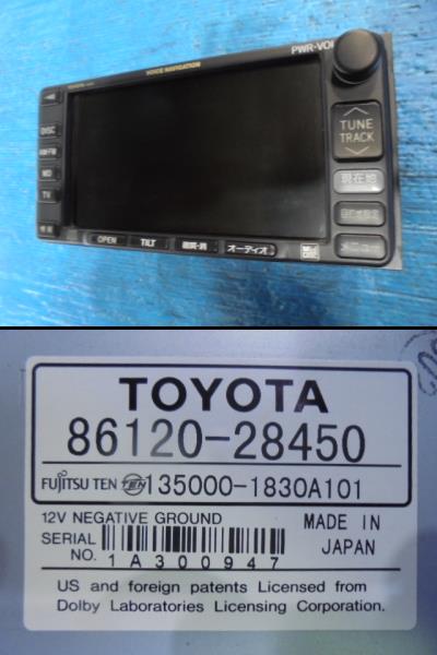 エスティマ ACR30W MCR40W 純正 ボイスナビ CD/MDプレーヤー CD/MD