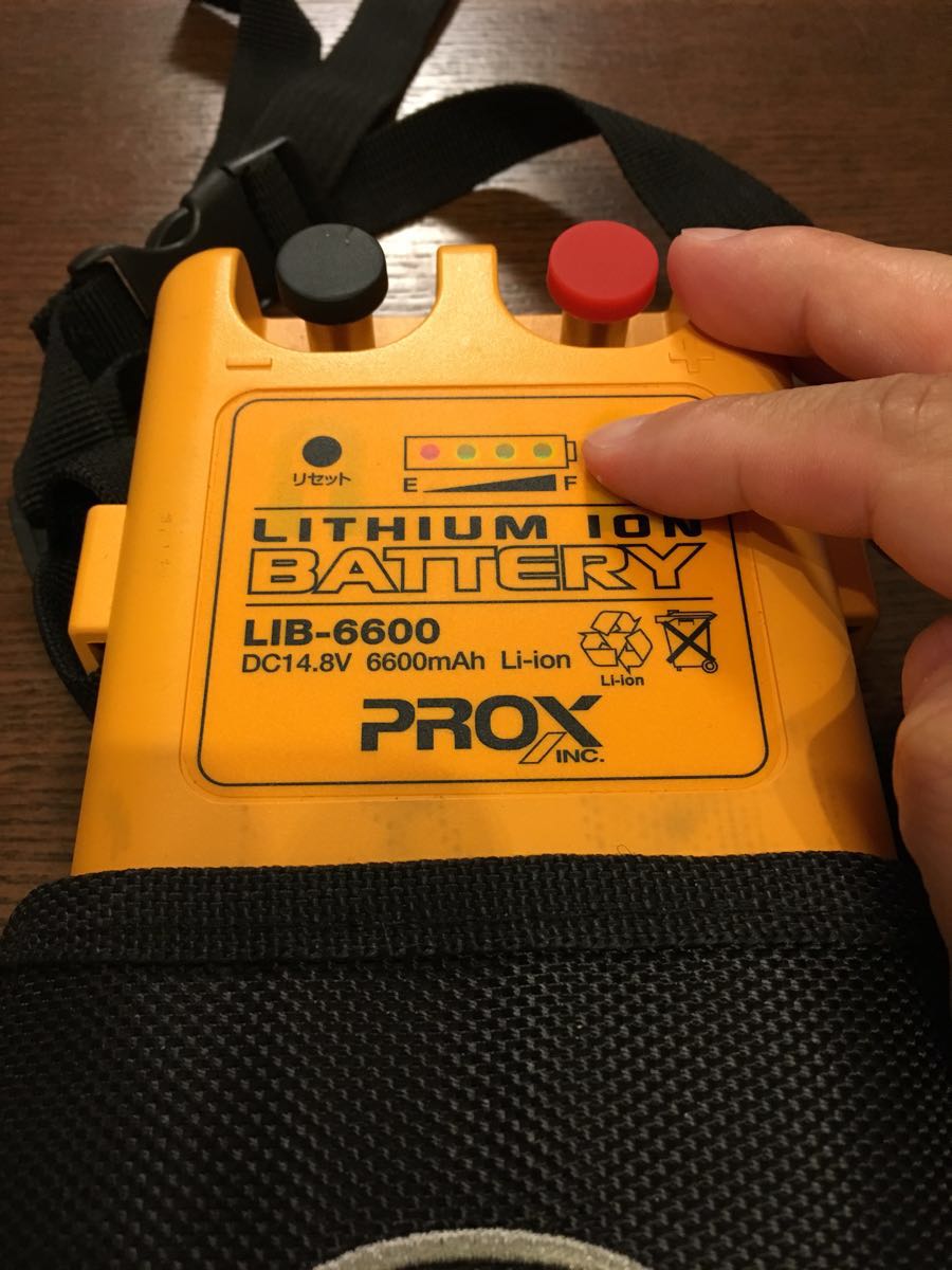 ☆プロックス PROX リチウムイオンバッテリー 6600☆中古品動作確認