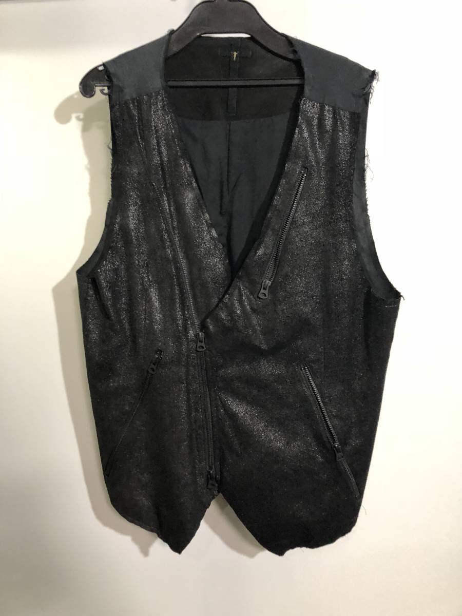 LGB ルグランブルー カウレザー ライダース ベスト VEST-RIDERS