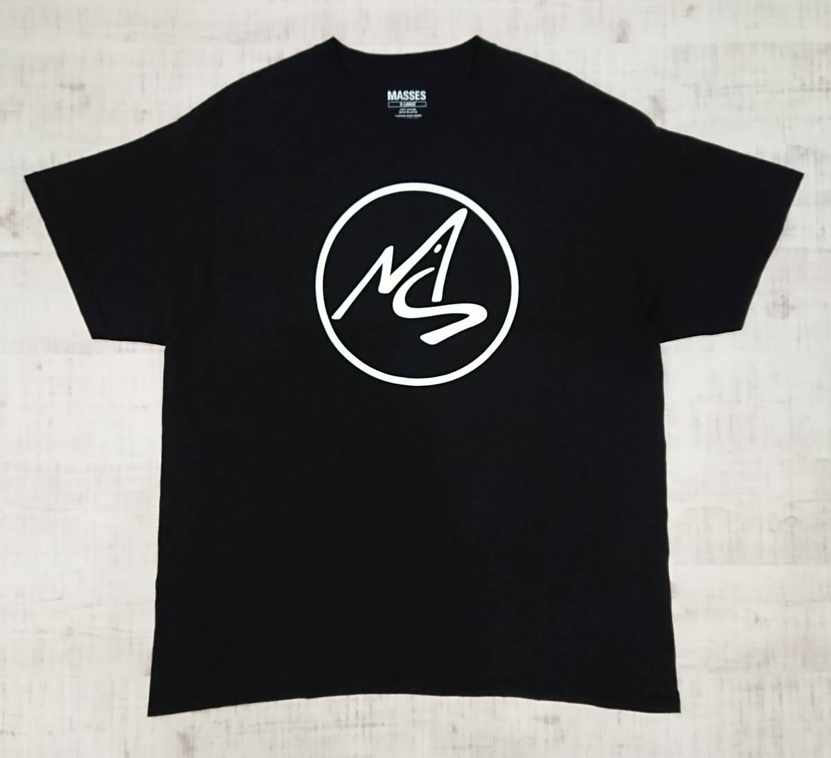美品】MASSES 18SS M-2 TEE サイズXL ブラック Tシャツ 黒 マシス 
