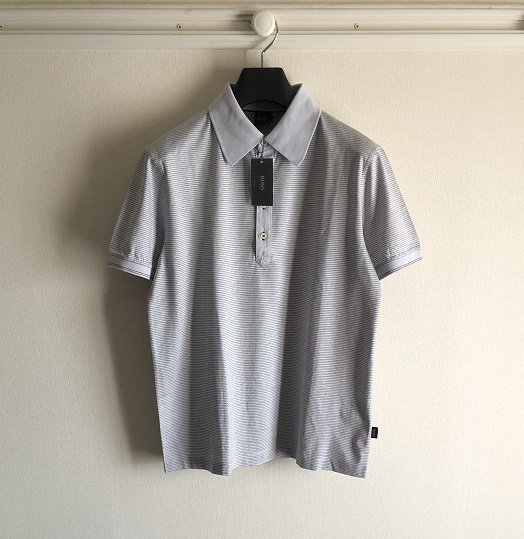 定番人気，豊富な + 品+ HUGO BOSS ANGERA マイクロボーダーピケポロシャツ M(半袖Tシャツ)｜売買されたオークション情報、yahooの商品情報をアーカイブ公開 - オークファン 男性用