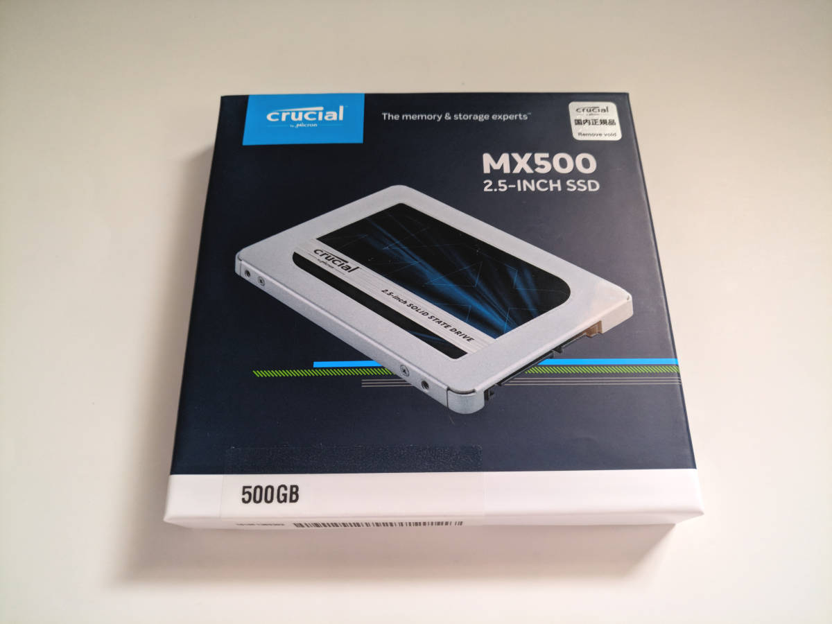 Crucial SATA SSD MX500 500GB CT500MX500SSD1/JP 新品 送料無料 ( クルーシャル 即決 2.5 新品未開封 日本国内正規品 )