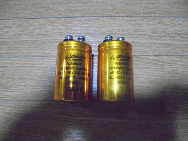 ＪＥＮＳＥＮ　５００Ｖ１００μＦ　ブロックコンデンサー　新品　２本組