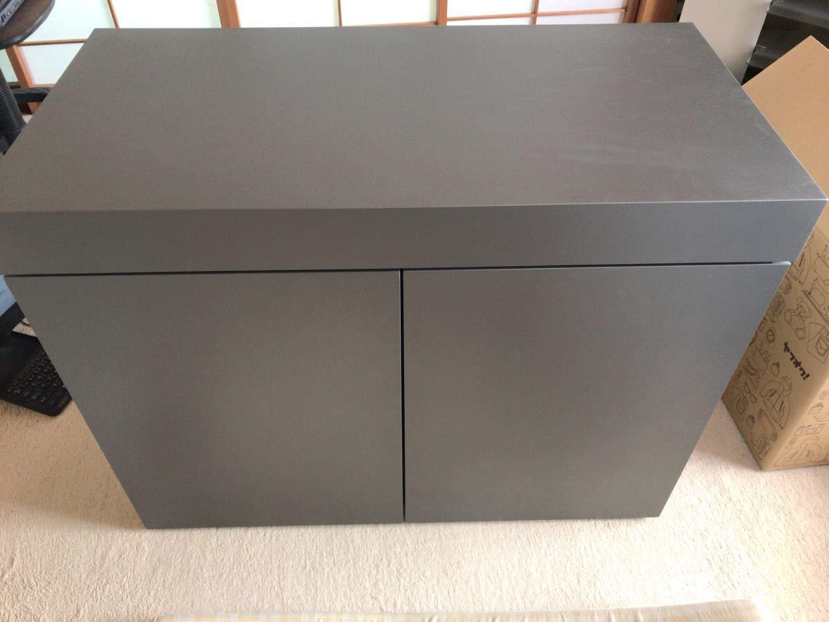 ADA ウッドキャビネット W90×D45×H70 水槽台 ガンメタシルバー 超美品