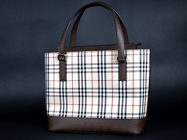 超美品】BURBERRY バーバリー ノバチェック ハンド トートバッグ 