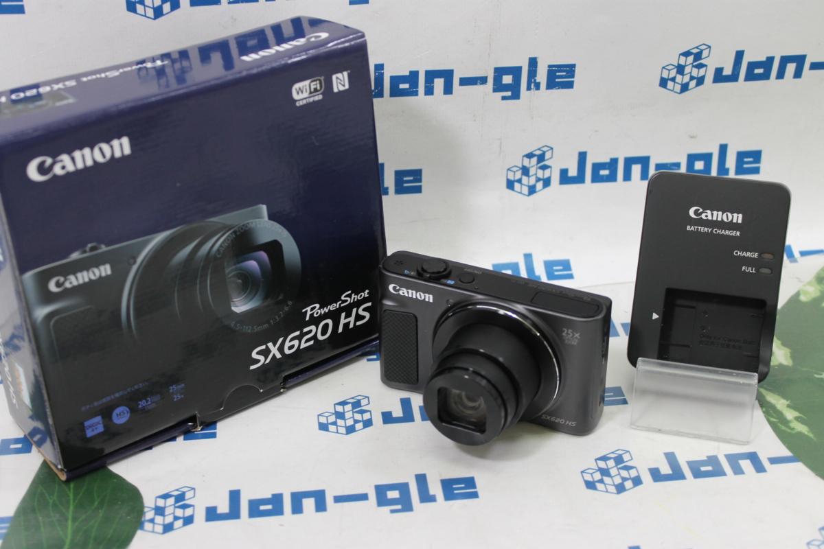 美品☆Canon コンパクトデジタルカメラ PowerShot SX620HS ブラック 